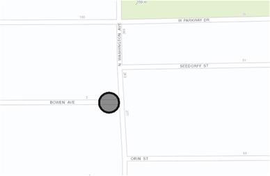 Bowen Avenue road work map